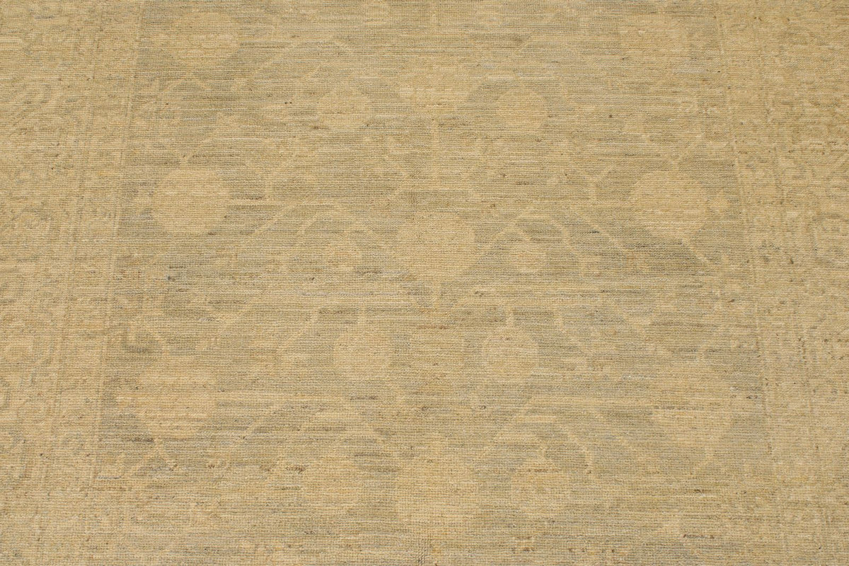 5x12 Gray and Ivory Turkish Tribal Runner