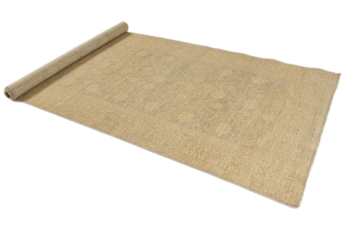 5x12 Gray and Ivory Turkish Tribal Runner