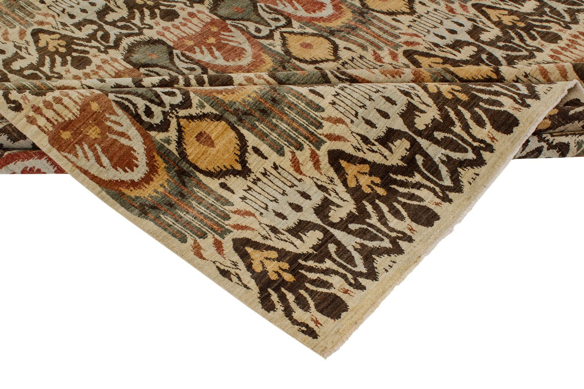 12x16 Multicolor and Ivory Modern Contemporary Rug