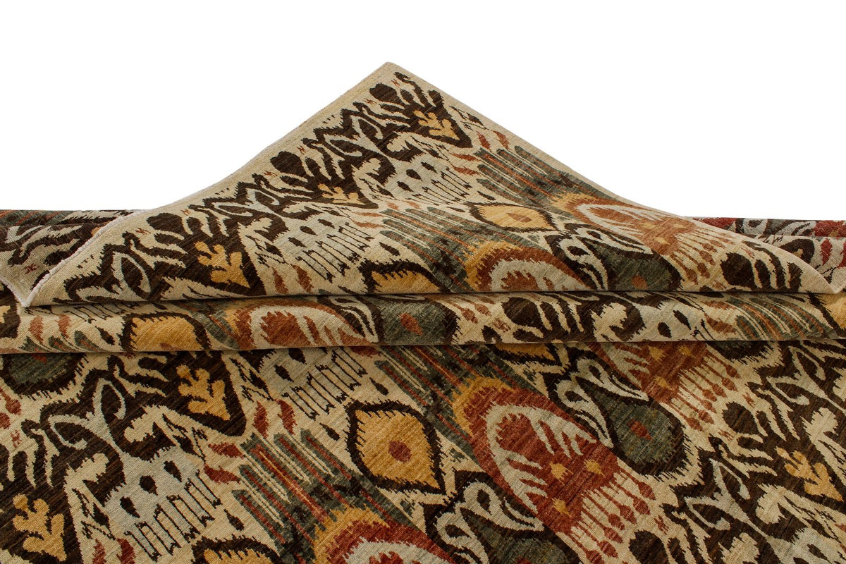 12x16 Multicolor and Ivory Modern Contemporary Rug