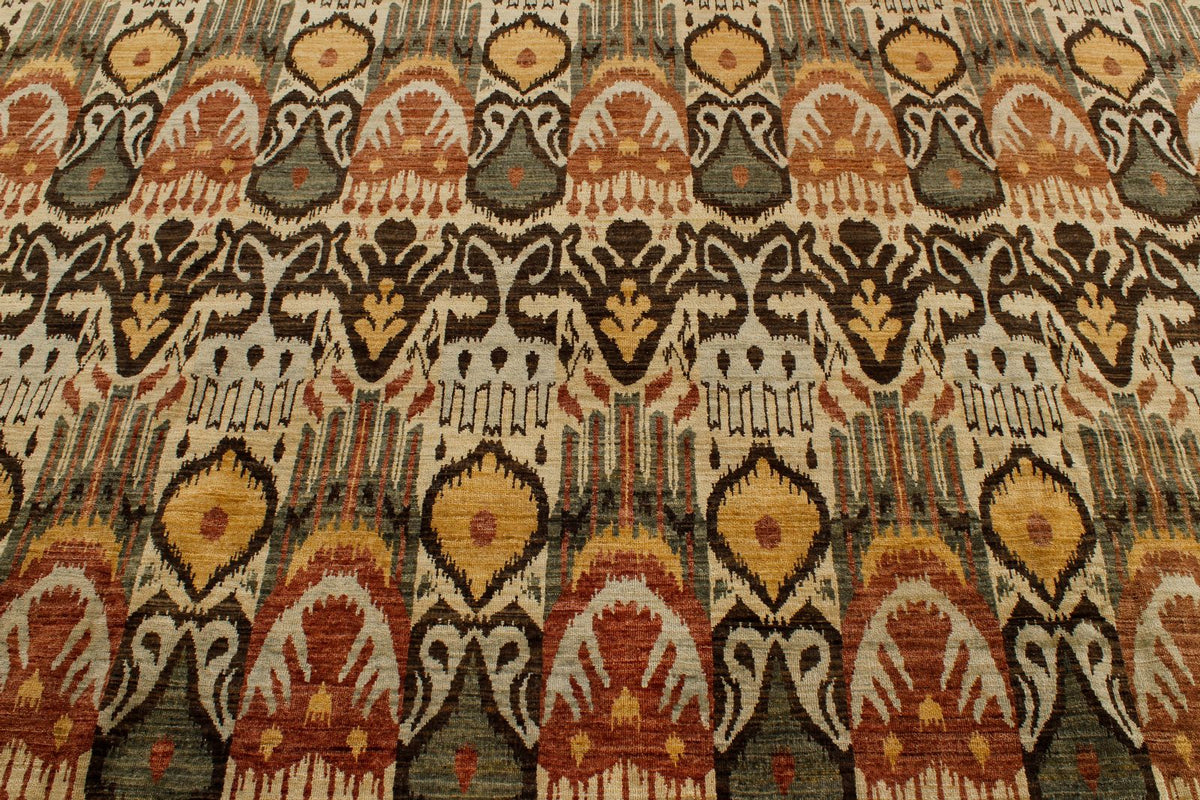 12x16 Multicolor and Ivory Modern Contemporary Rug