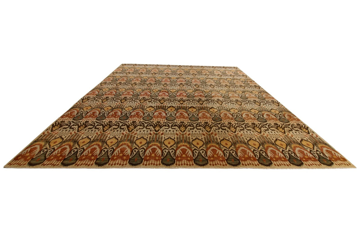 12x16 Multicolor and Ivory Modern Contemporary Rug