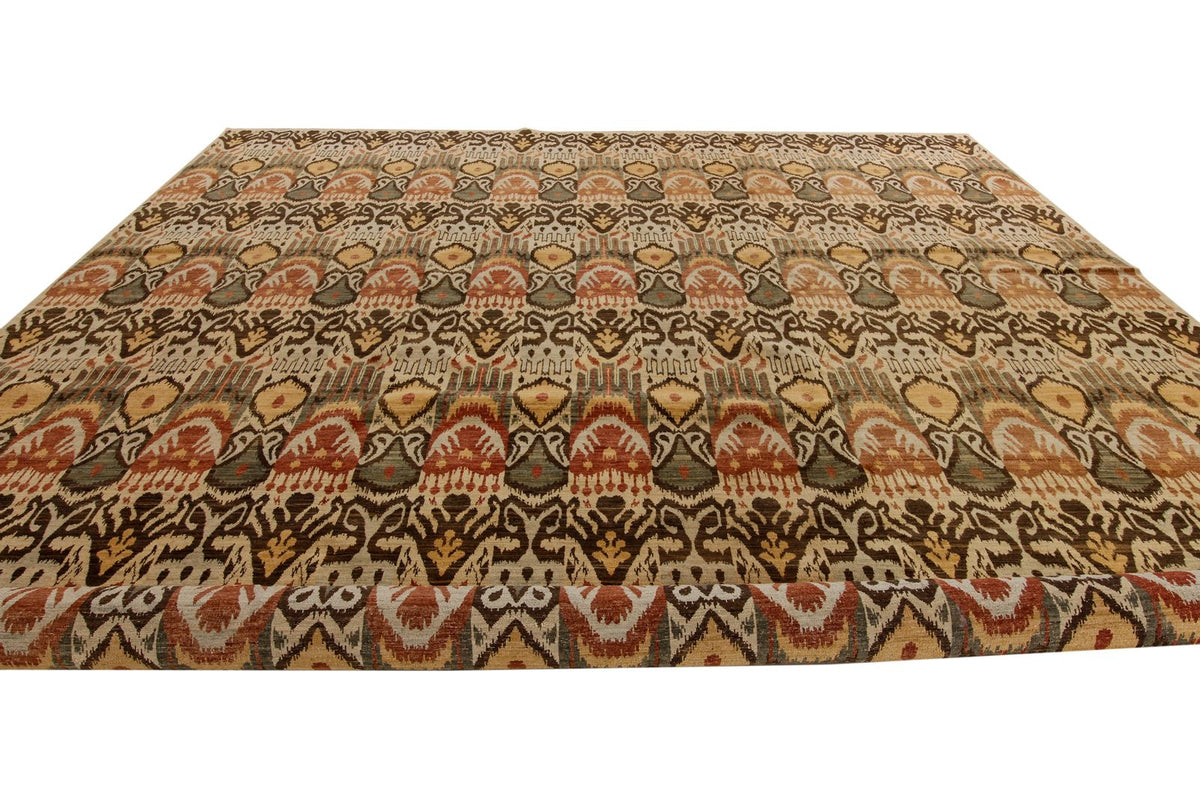 12x16 Multicolor and Ivory Modern Contemporary Rug