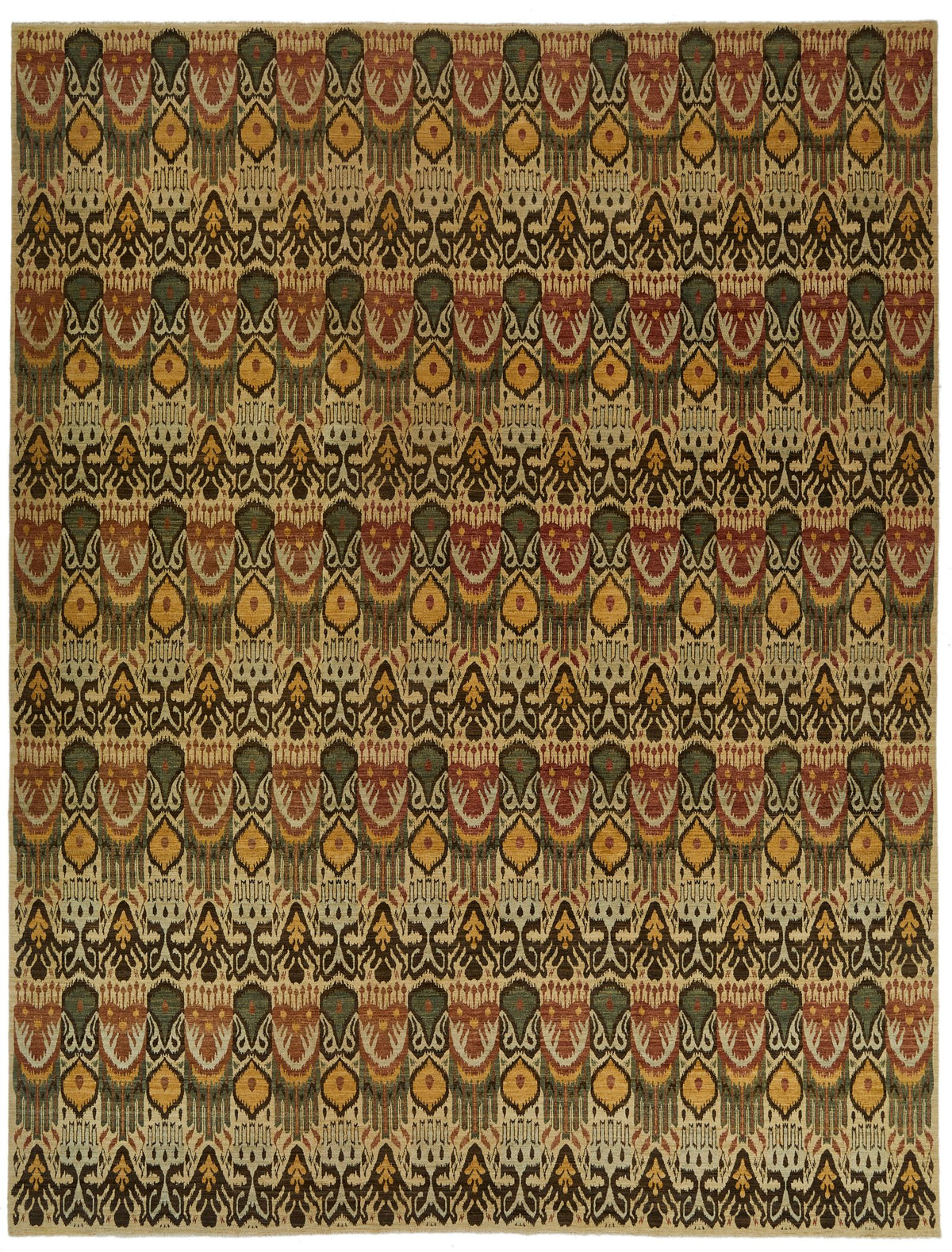 12x16 Multicolor and Ivory Modern Contemporary Rug