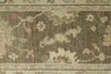 3x9 Gray and Ivory Turkish Oushak Runner