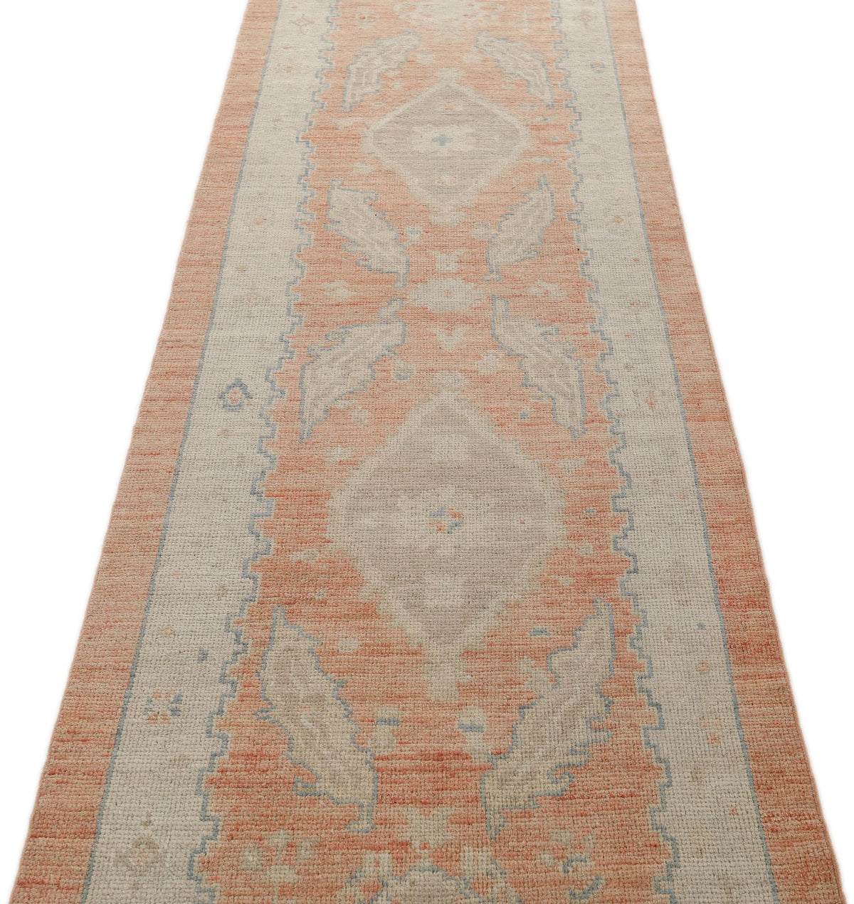 3x10 Rust and Ivory Oushak Runner