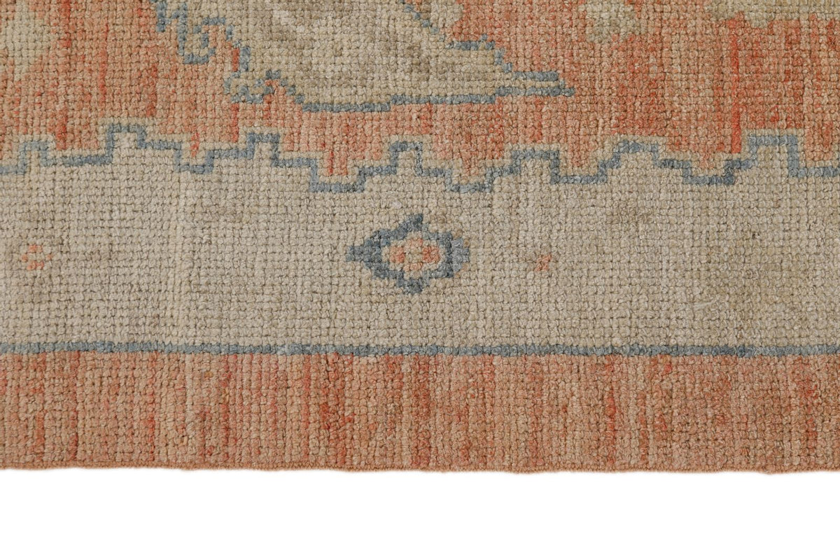 3x10 Rust and Ivory Oushak Runner