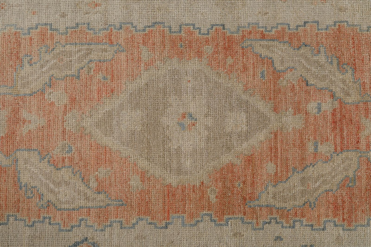 3x10 Rust and Ivory Oushak Runner