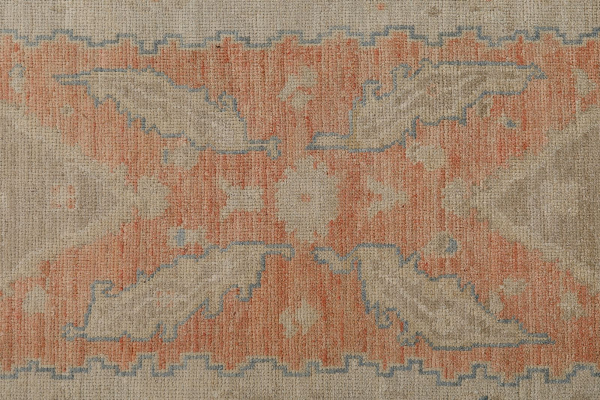 3x10 Rust and Ivory Oushak Runner