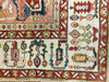 6x8 Red and Ivory Turkish Oushak Rug