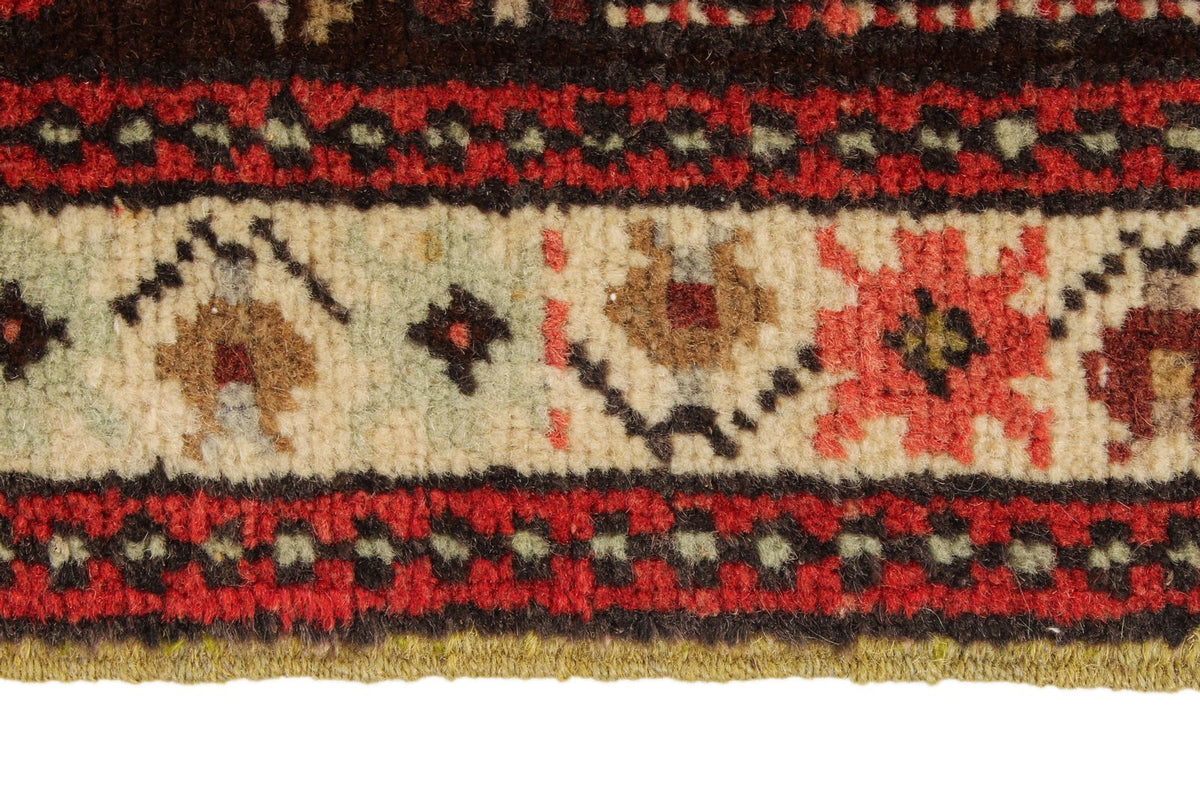 4x6 Red and Brown Turkish Tribal Rug