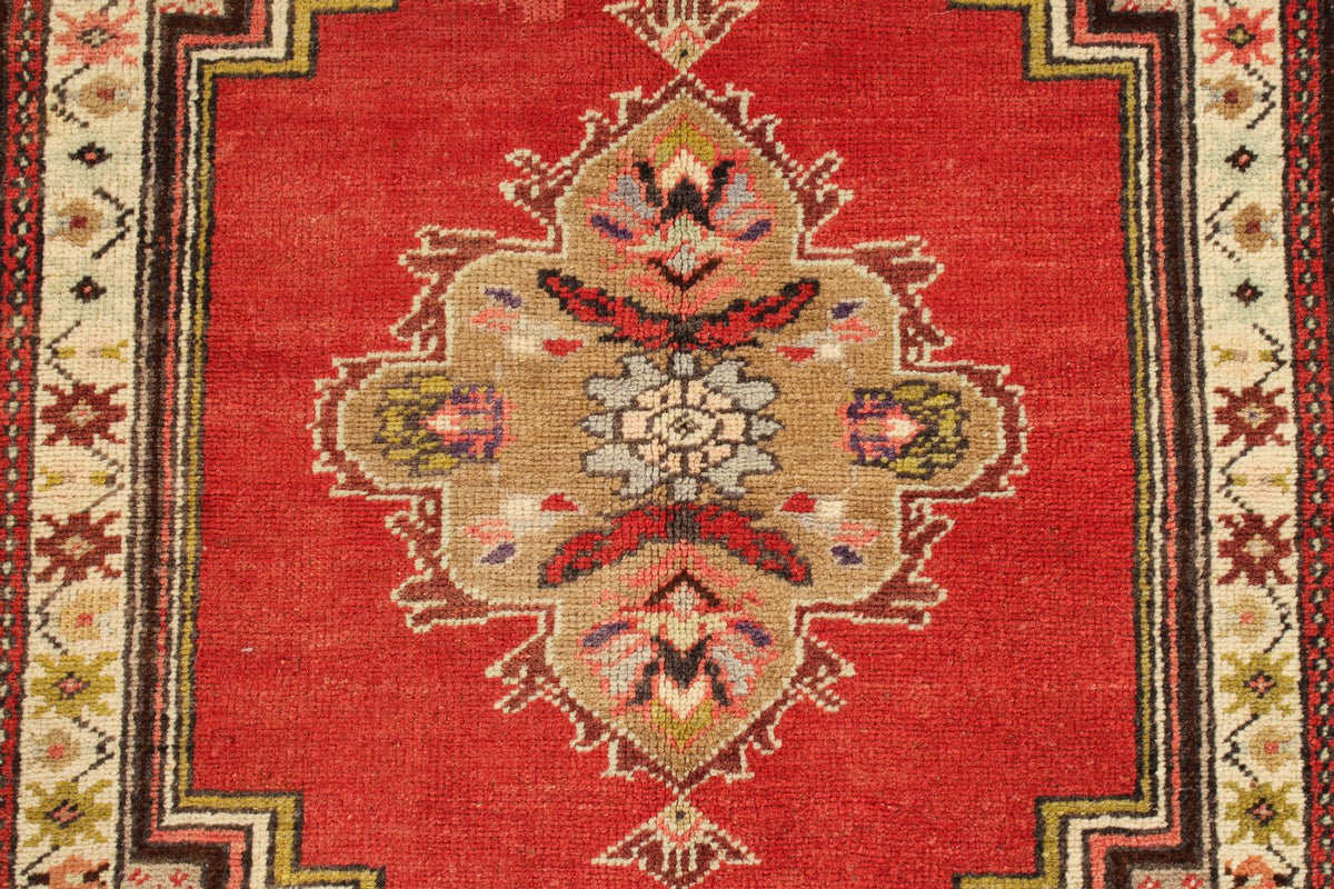 4x6 Red and Brown Turkish Tribal Rug