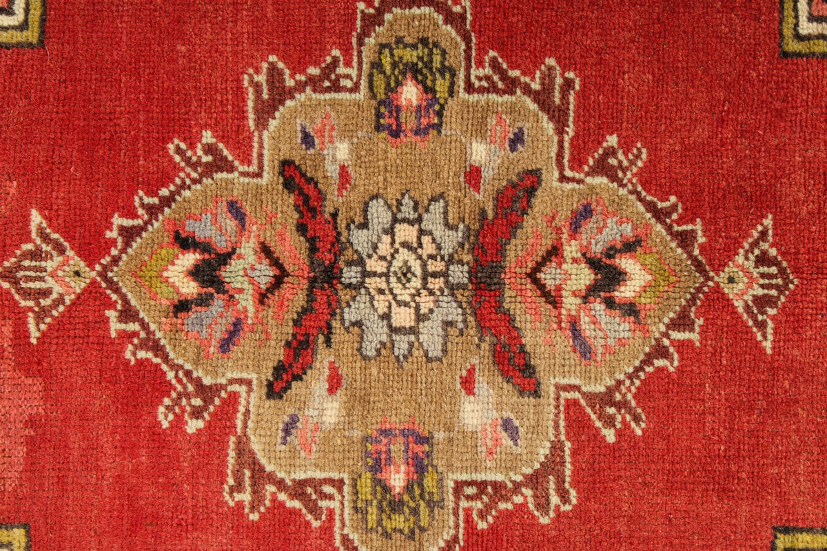 4x6 Red and Brown Turkish Tribal Rug