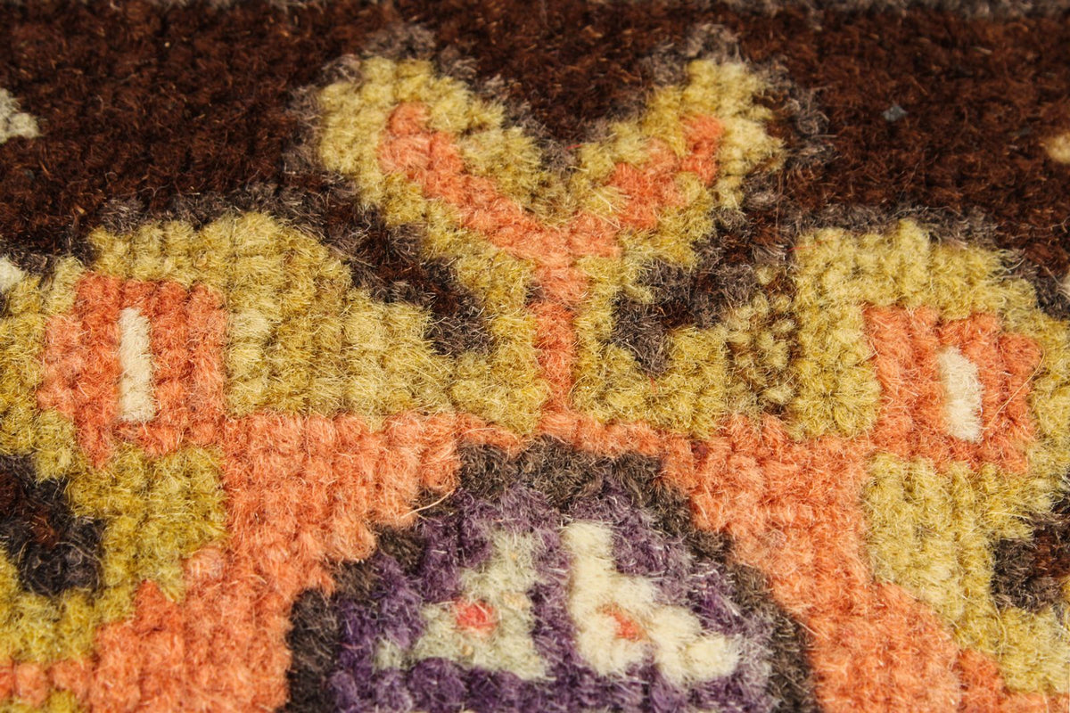 4x6 Red and Brown Turkish Tribal Rug