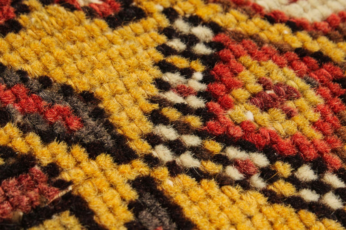 4x6 Red and Gold Turkish Tribal Rug