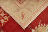 4x7 Red and Ivory Turkish Tribal Rug