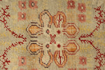 4x7 Red and Ivory Turkish Tribal Rug