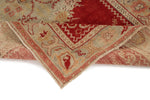 4x7 Red and Ivory Turkish Tribal Rug