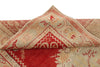 4x7 Red and Ivory Turkish Tribal Rug