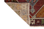 3x9 Blue and Multicolor Turkish Tribal Rug