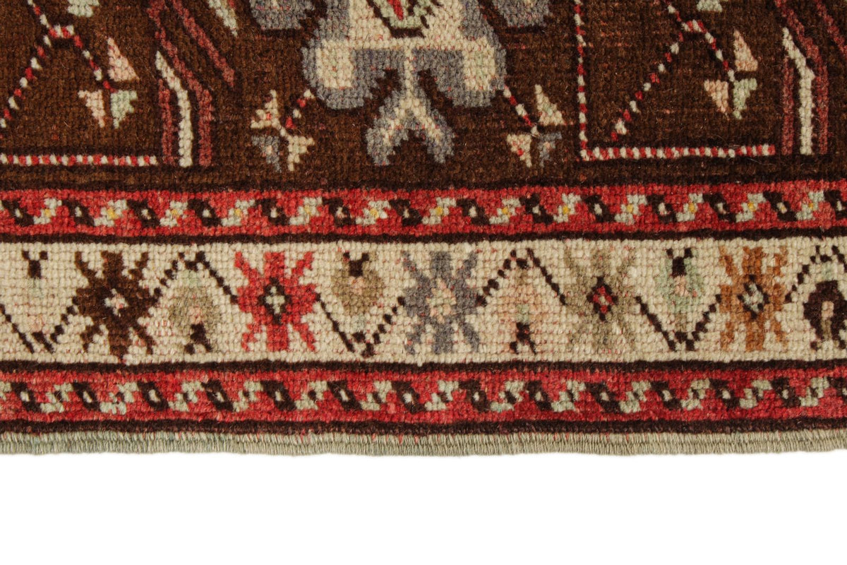 4x6 Red and Brown Turkish Tribal Rug