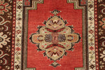 4x6 Red and Brown Turkish Tribal Rug