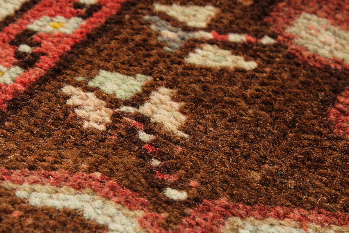 4x6 Red and Brown Turkish Tribal Rug