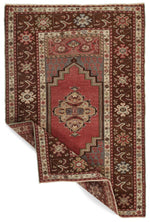 4x6 Red and Brown Turkish Tribal Rug