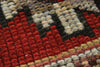 3x4 Red and Ivory Turkish Tribal Rug