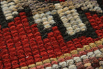 3x4 Red and Ivory Turkish Tribal Rug