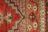 4x5 Red and Brown Turkish Tribal Rug