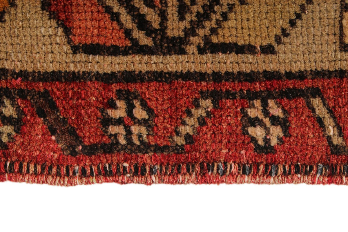 4x7 Red and Brown Turkish Tribal Rug