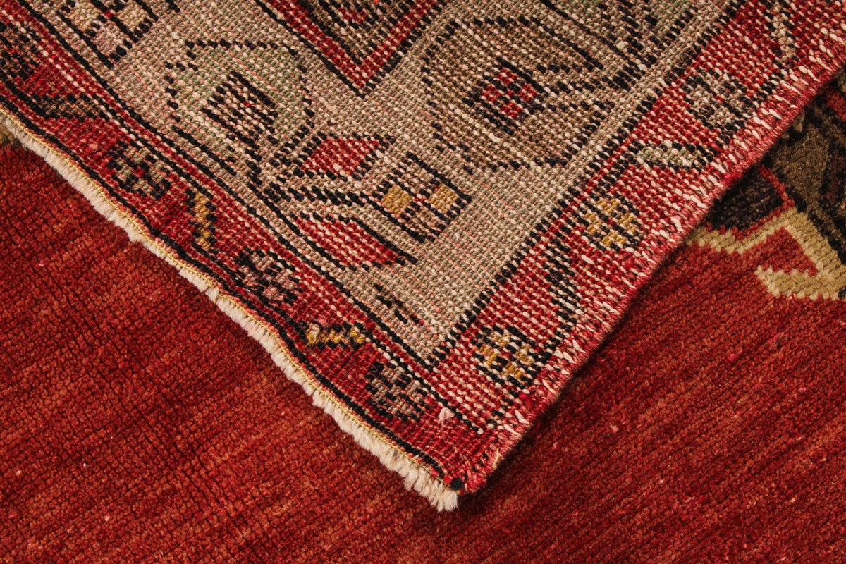 4x7 Red and Brown Turkish Tribal Rug