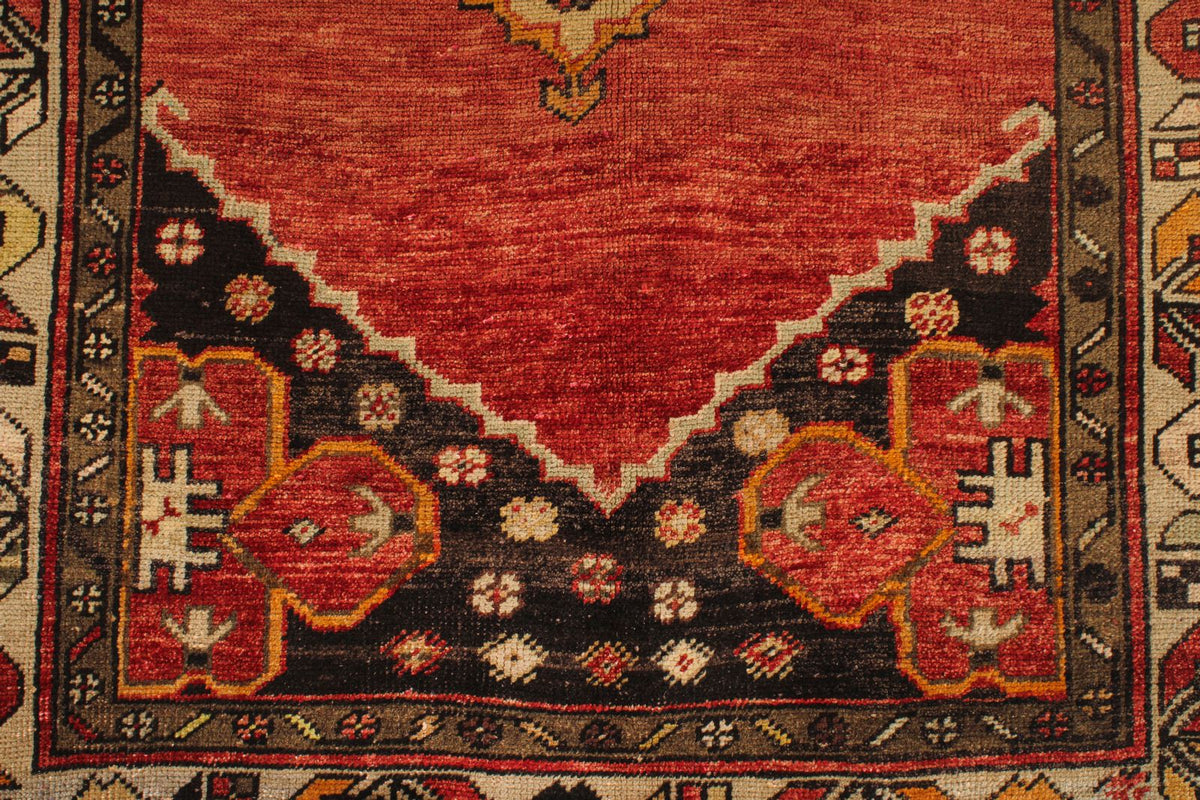 4x7 Red and Brown Turkish Tribal Rug