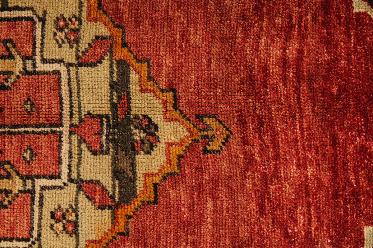 4x7 Red and Brown Turkish Tribal Rug