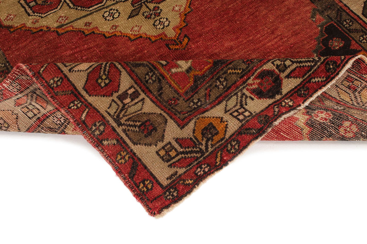 4x7 Red and Brown Turkish Tribal Rug