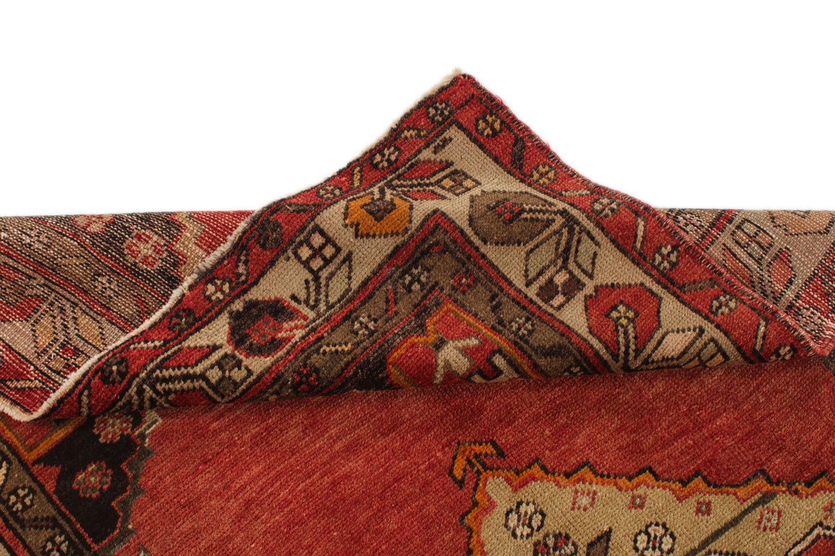 4x7 Red and Brown Turkish Tribal Rug