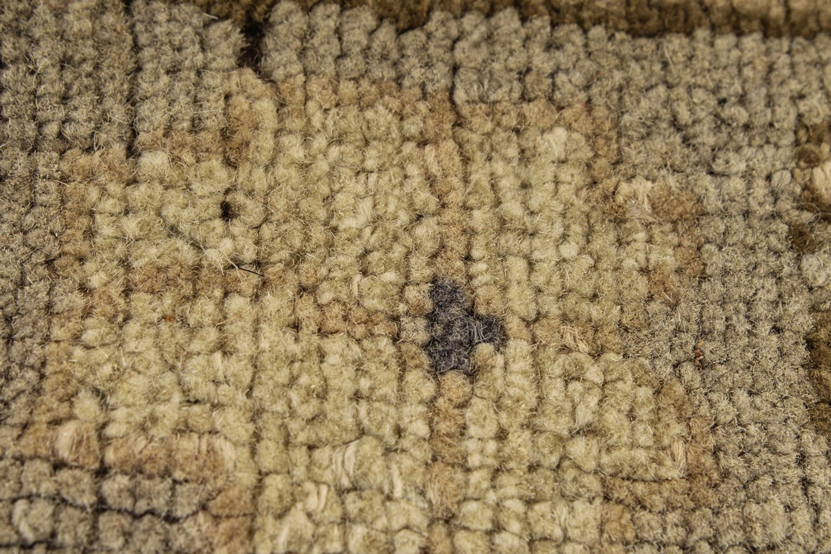5x7 Gray and Beige Turkish Tribal Rug