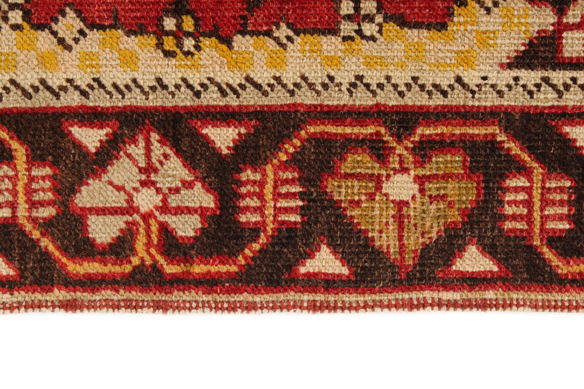 4x6 Gold and Brown Turkish Tribal Rug