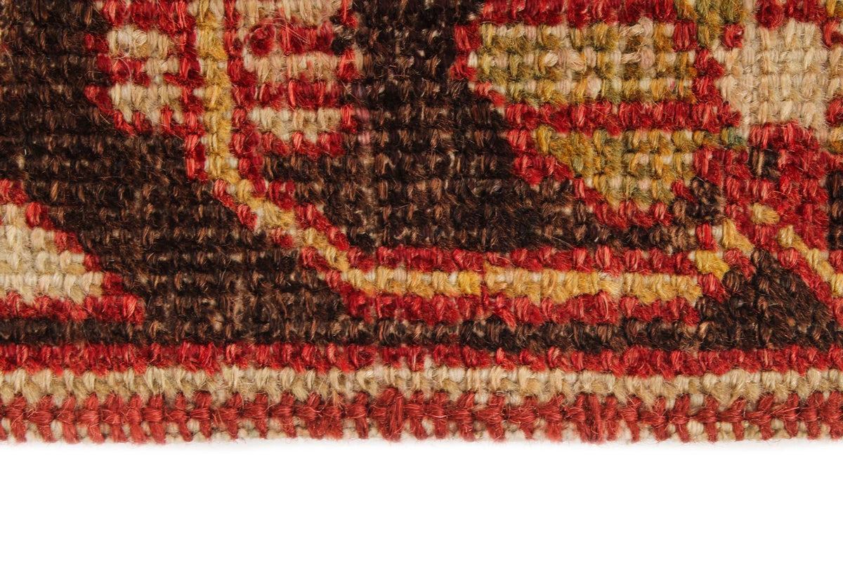 4x6 Gold and Brown Turkish Tribal Rug
