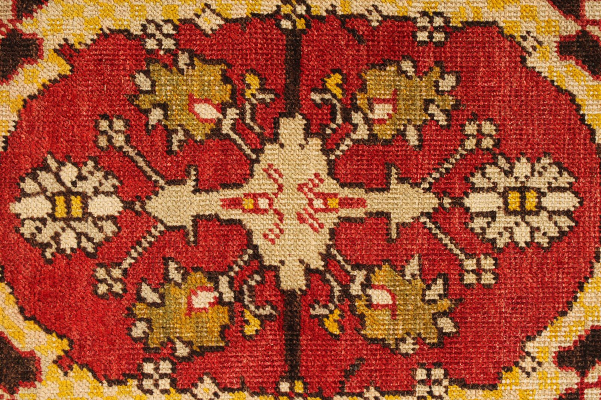 4x6 Gold and Brown Turkish Tribal Rug