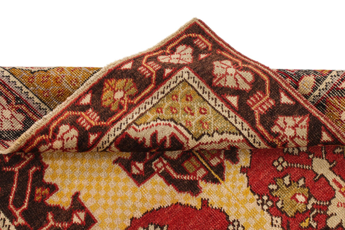 4x6 Gold and Brown Turkish Tribal Rug