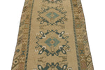 3x8 Ivory Turkish Tribal Runner