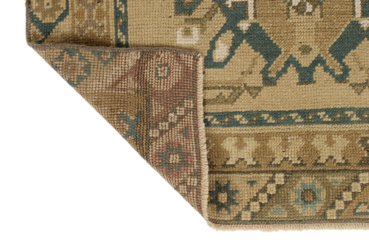 3x8 Ivory Turkish Tribal Runner