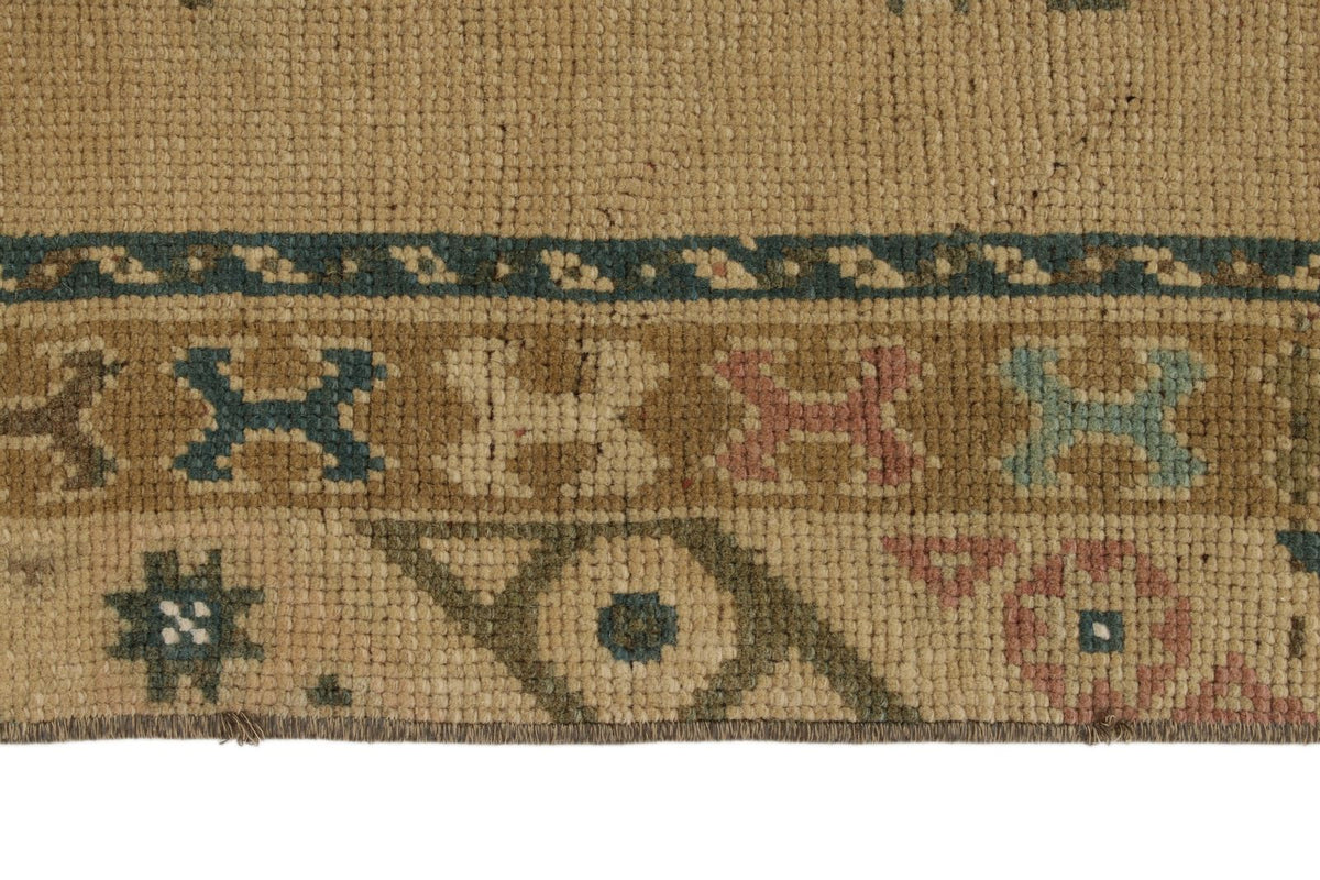 3x8 Ivory Turkish Tribal Runner