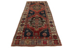 4x11 Multicolor and Ivory Turkish Tribal Runner