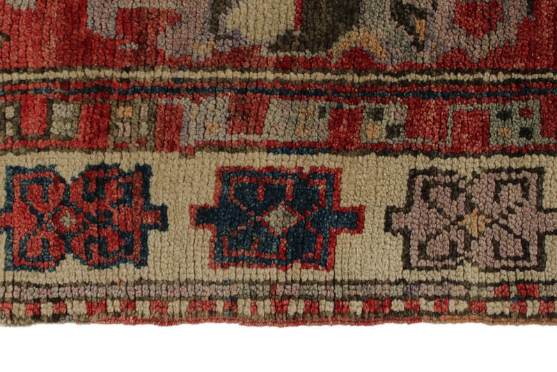 4x11 Multicolor and Ivory Turkish Tribal Runner