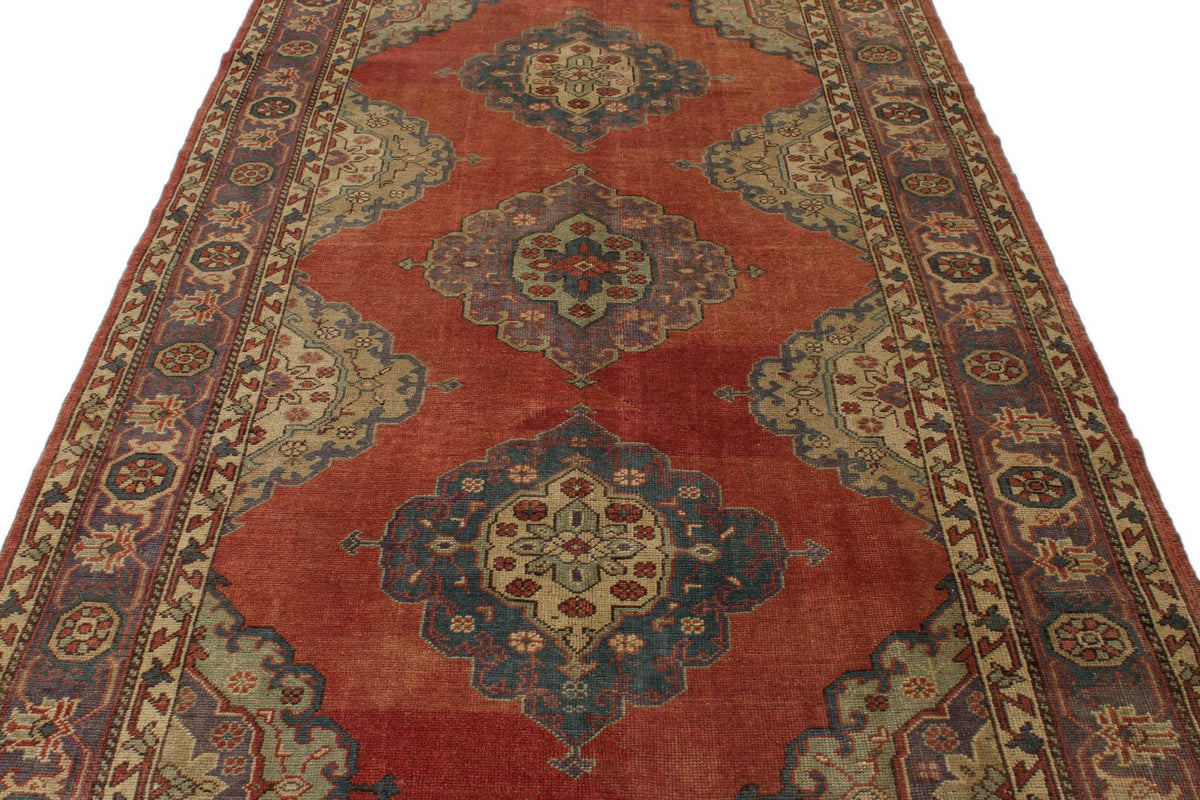 5x13 Red and Purple Turkish Tribal Runner