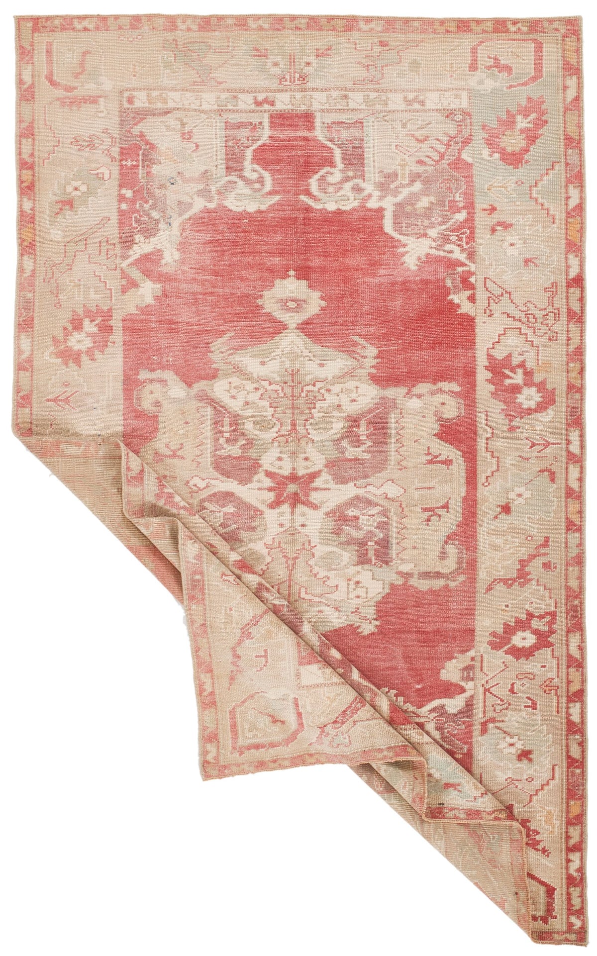 5x8 Red and Navy Turkish Tribal Rug