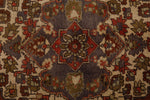 6x10 Brown and Gray Turkish Tribal Rug